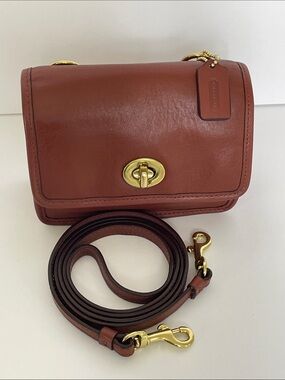 Coach Legacy Leather Mini Turnlock Crossbody | Pouch | Clutch